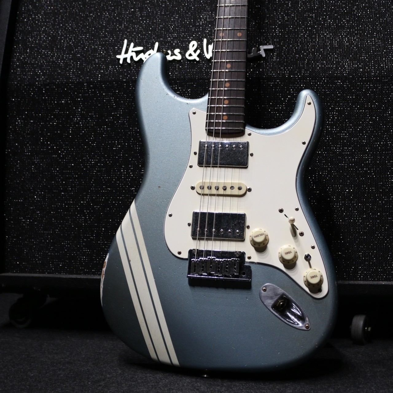 Fender Custom Shop 1963 Stratocaster Relic HSH Blue Ice Metallic Masterbuilder