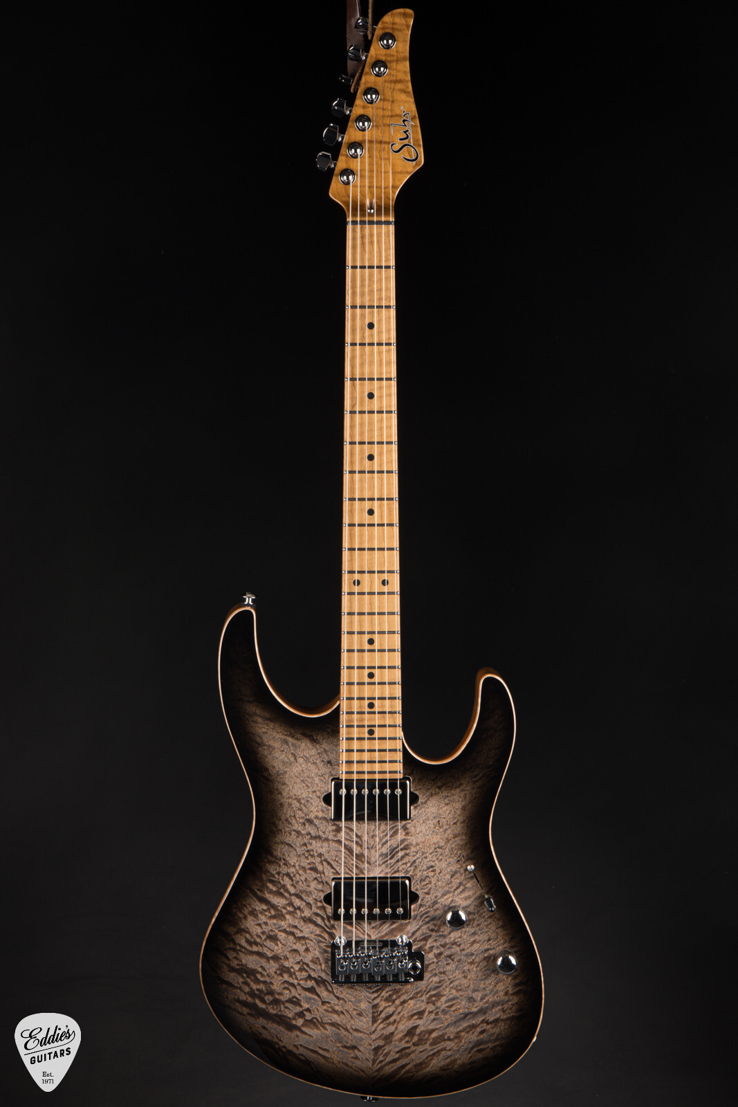 Suhr Modern Quilt Roasted – Trans Charcoal Burst #85922