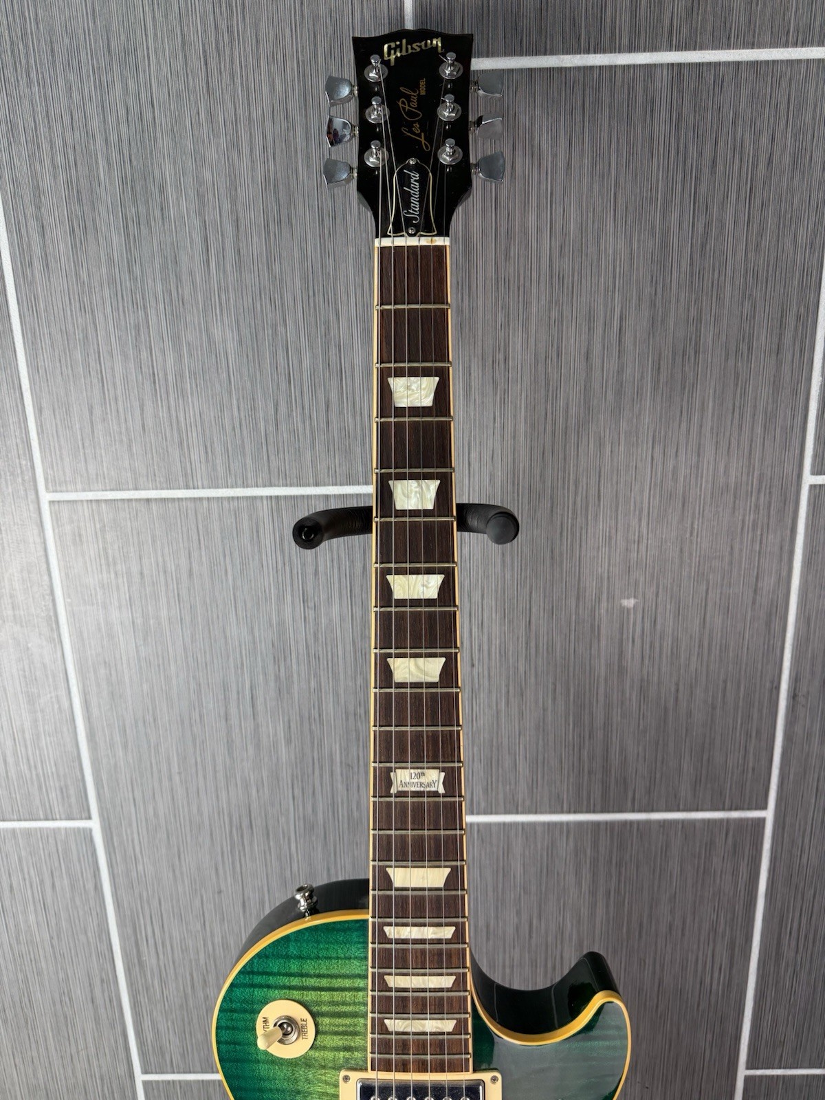 2014 Gibson Les Paul Traditional 120th Anniversary Ocean Blue Flame Top w/ Case