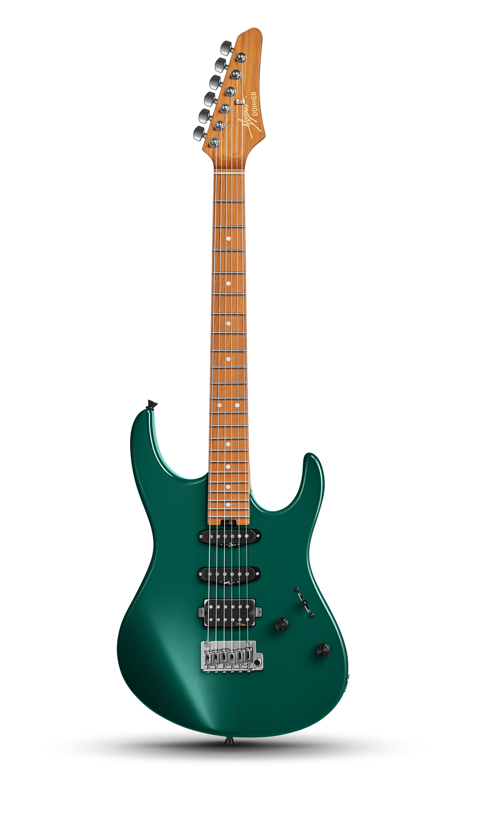 Donner DST-700 Electric Guitar Set Coil Split Tremolo HSS Pickup Emerald Forest