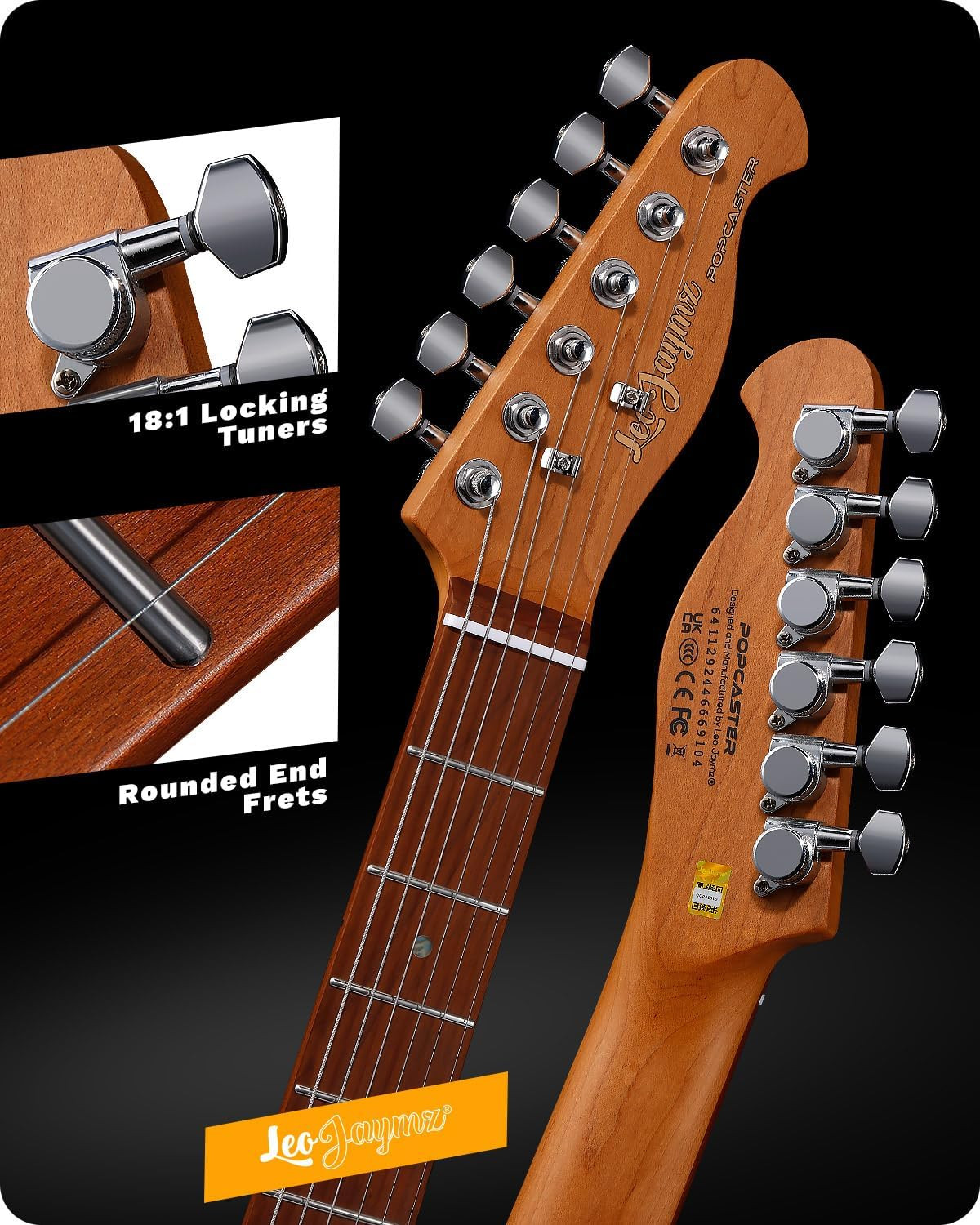 TL Electric Guitar – Flame Maple Top, Mahogany Body, Maple Neck – Alnico V Picku