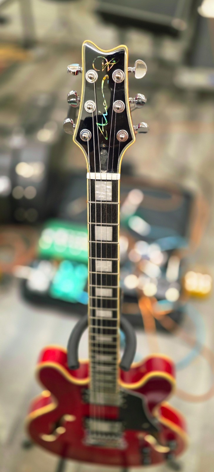 Aio wolf KSA50 2025 – Wine Red Electric Guitar Semi-Hollow Body
