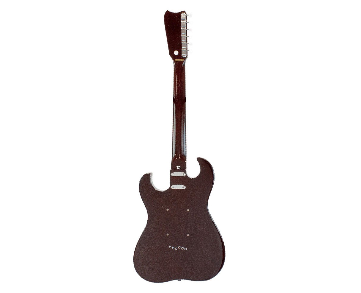 Silvertone 1449 Series Double Cut Guitar – Red Silver Flake Burst – Open Box