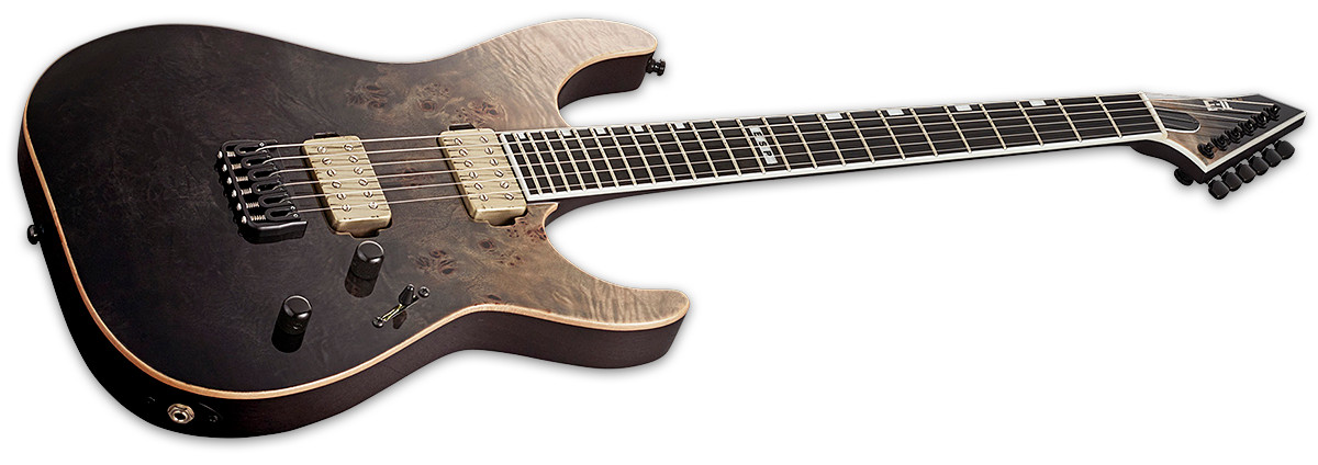 ESP E-II M-II NT Black Natural Fade Electric Guitar + Case B-Stock MIJ MII M2