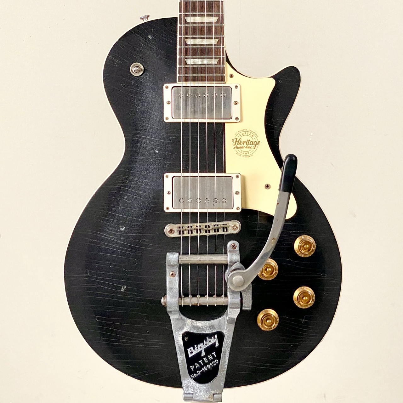 Heritage Custom Shop Artisan Aged H-150 Plain Top Bigsby -Space Black- 4.07kg