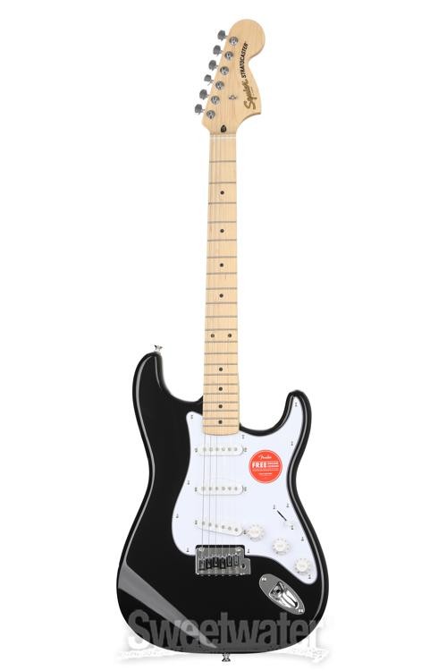 Squier Affinity Series Stratocaster Electric Guitar – Black with Maple