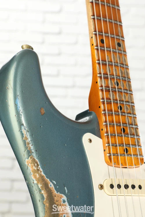 Fender Custom Shop 1956 Hardtail Stratocaster Heavy Relic Electric Guitar – Lake