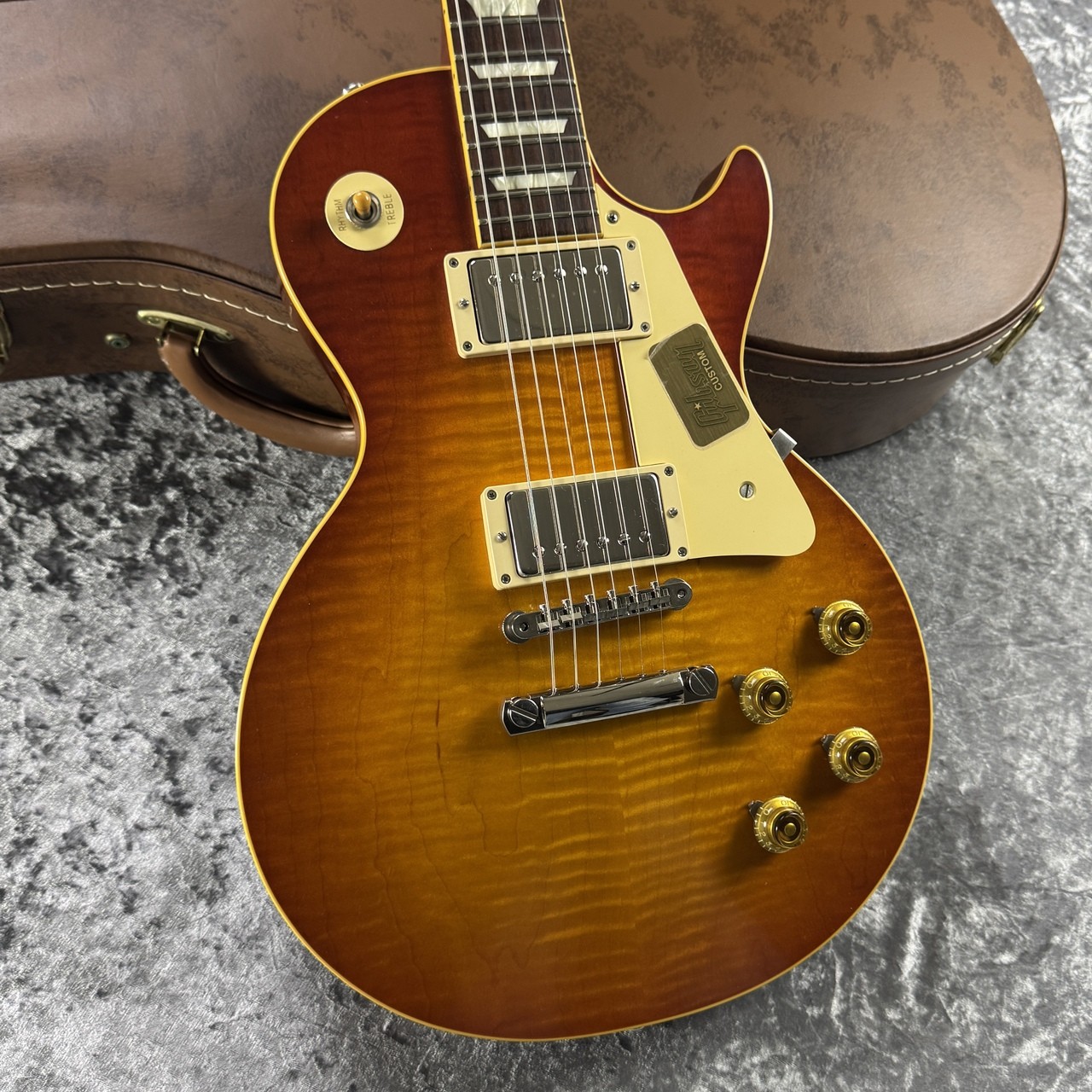 Used Gibson CS H Select 1959 Les Paul Reissue New Orange Sunset Fade 2015 3.84kg