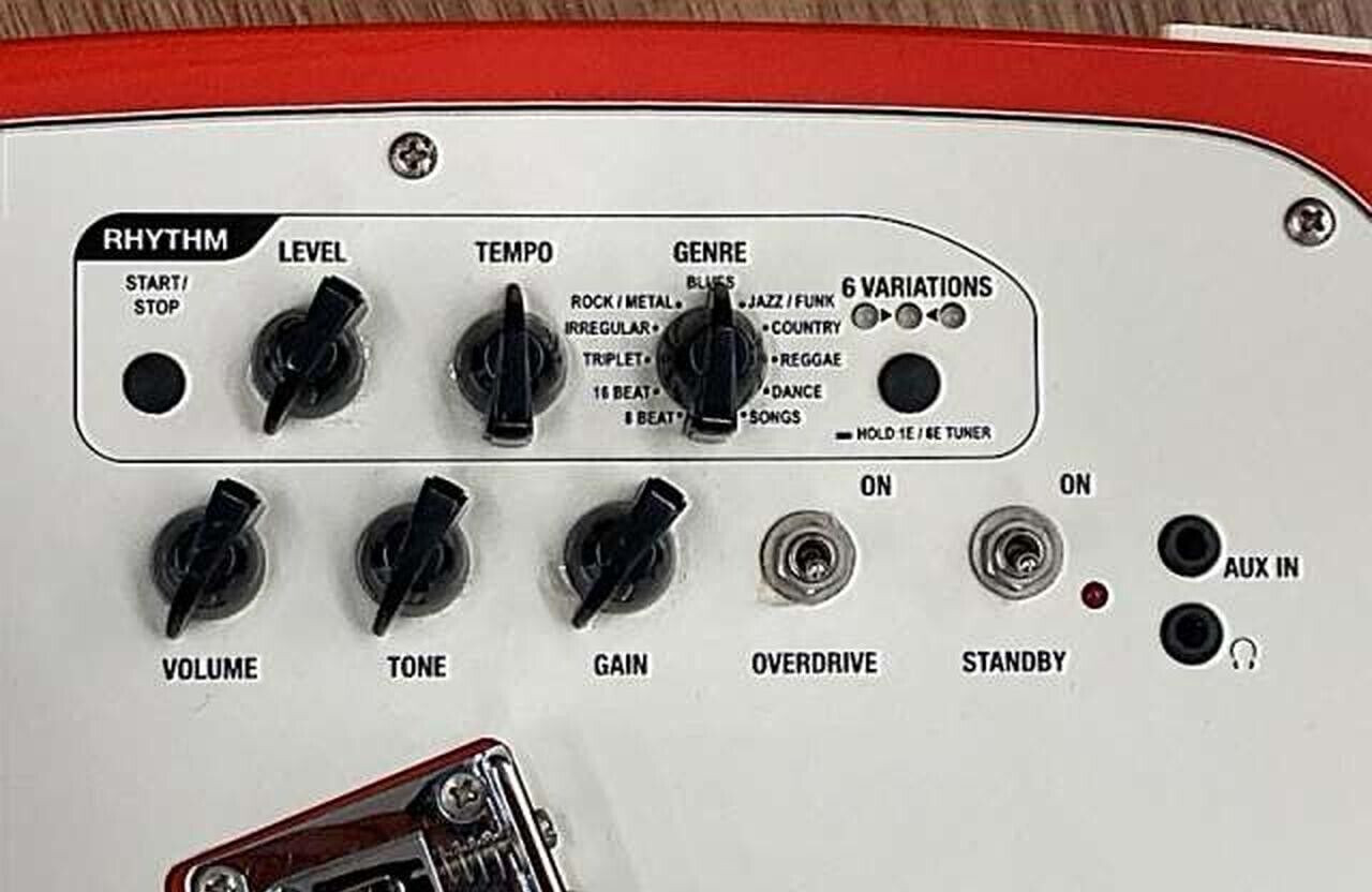 VOX APACHE-2 Phantom Guitar Salmon Red Built-in Speaker Battery Drive