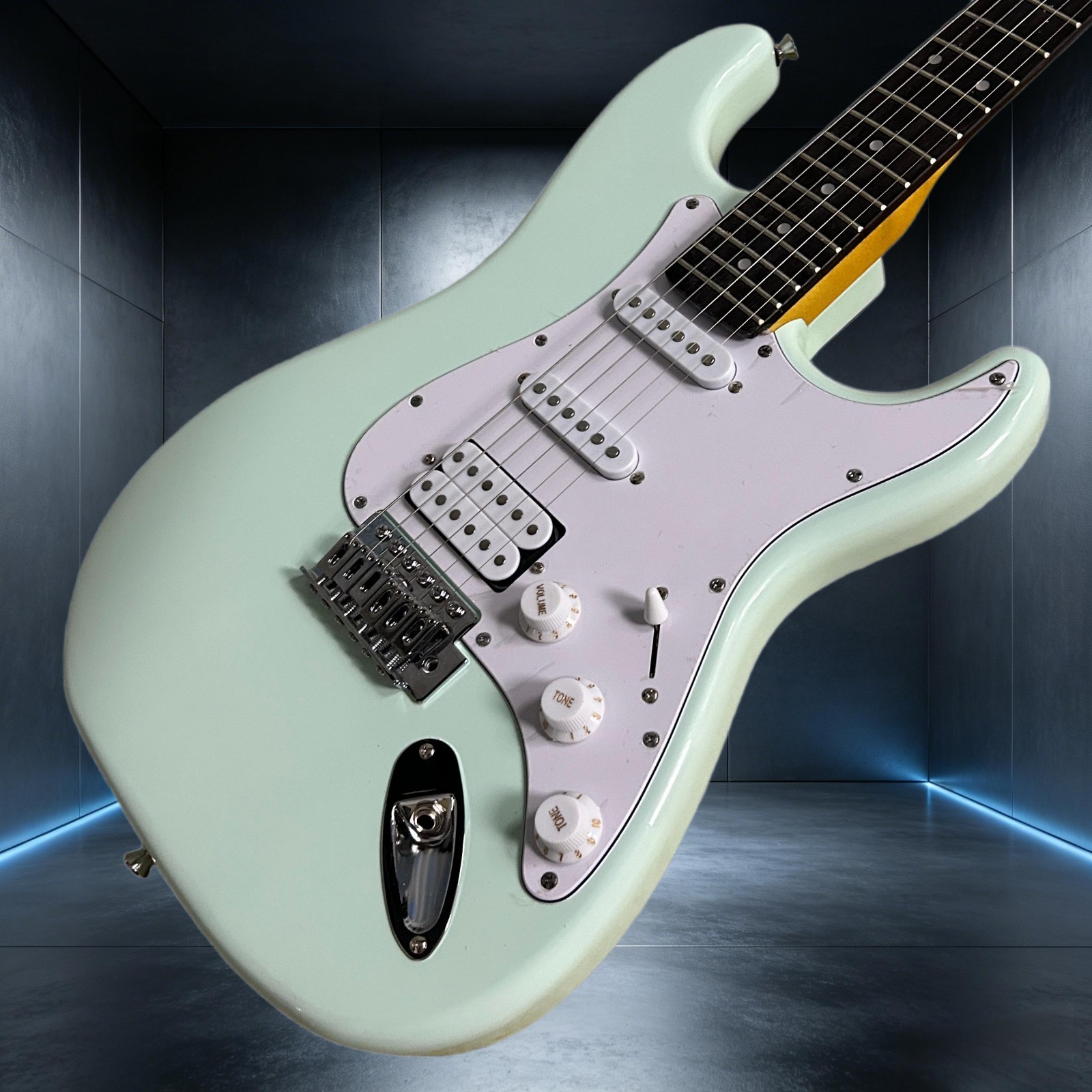 ST Electric Guitar Mahogany Body Light Green Color Rosewood Fretboard 22 Frets