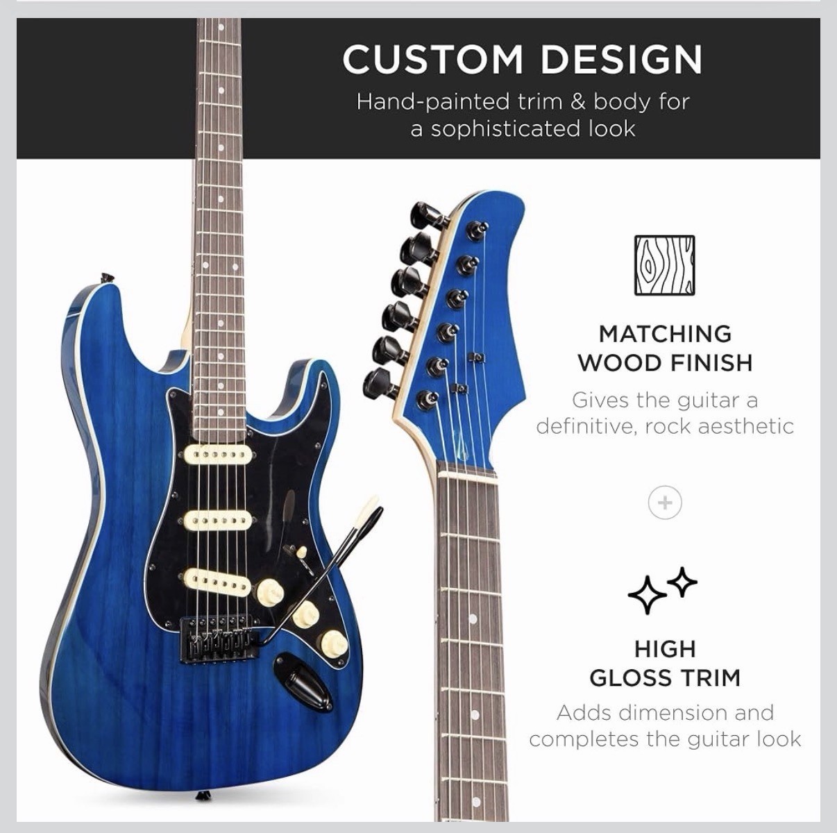 Best Choice Products 39in Full Size Beginner Electric Guitar Starter Kit