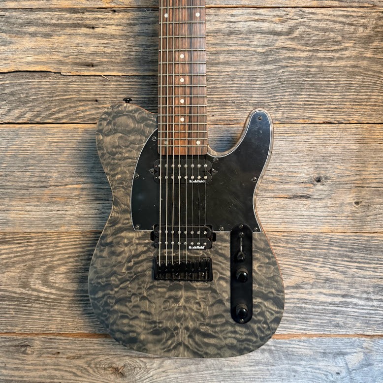 Used Michael Kelly 508 8-String – Trans Black w/Bag