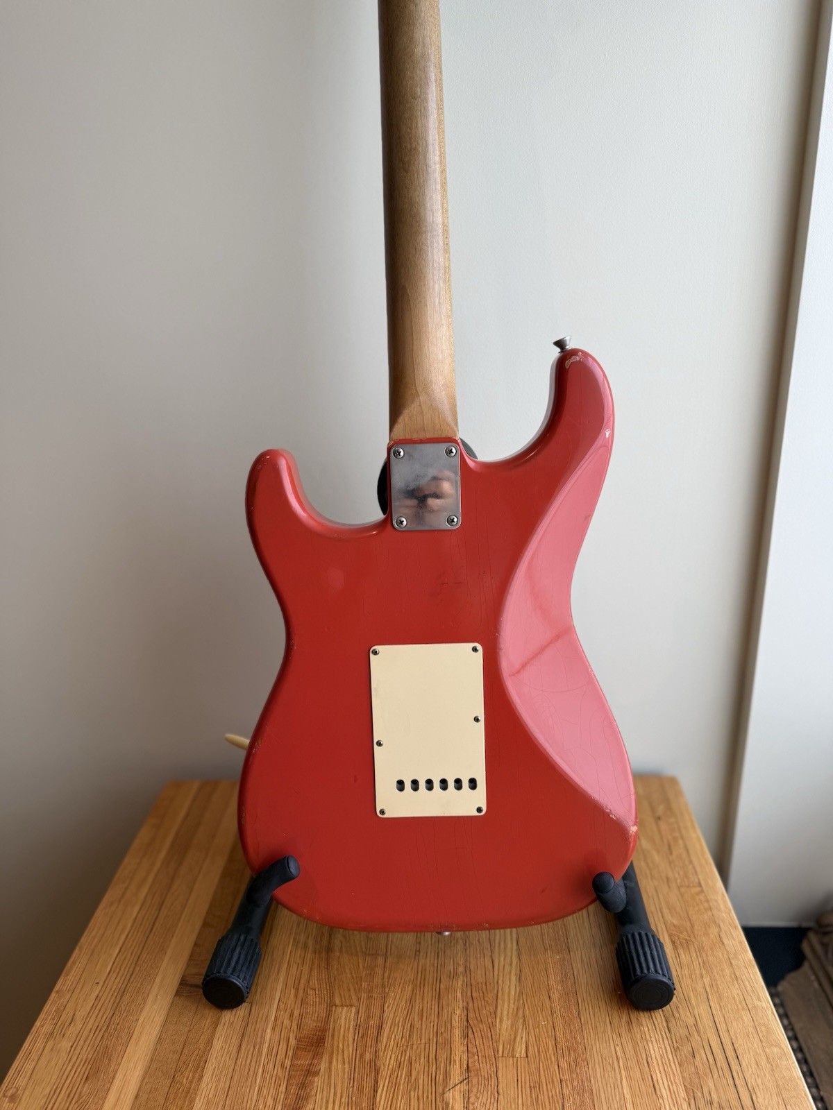 Fiesta Red Danocaster Strat Guitar