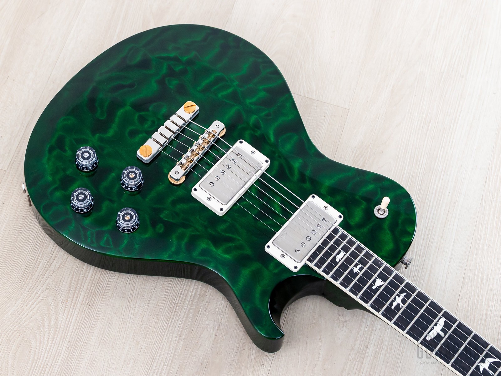 Paul Reed Smith S2 Wood Library McCarty 594 Singlecut Emerald w/ Ebony Board