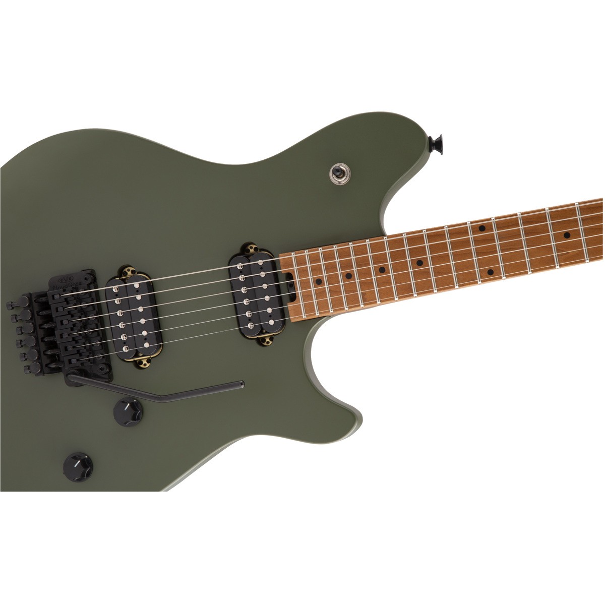 EVH Wolfgang Standard Electric Guitar, Baked Maple Fingerboard, Matte Army Drab