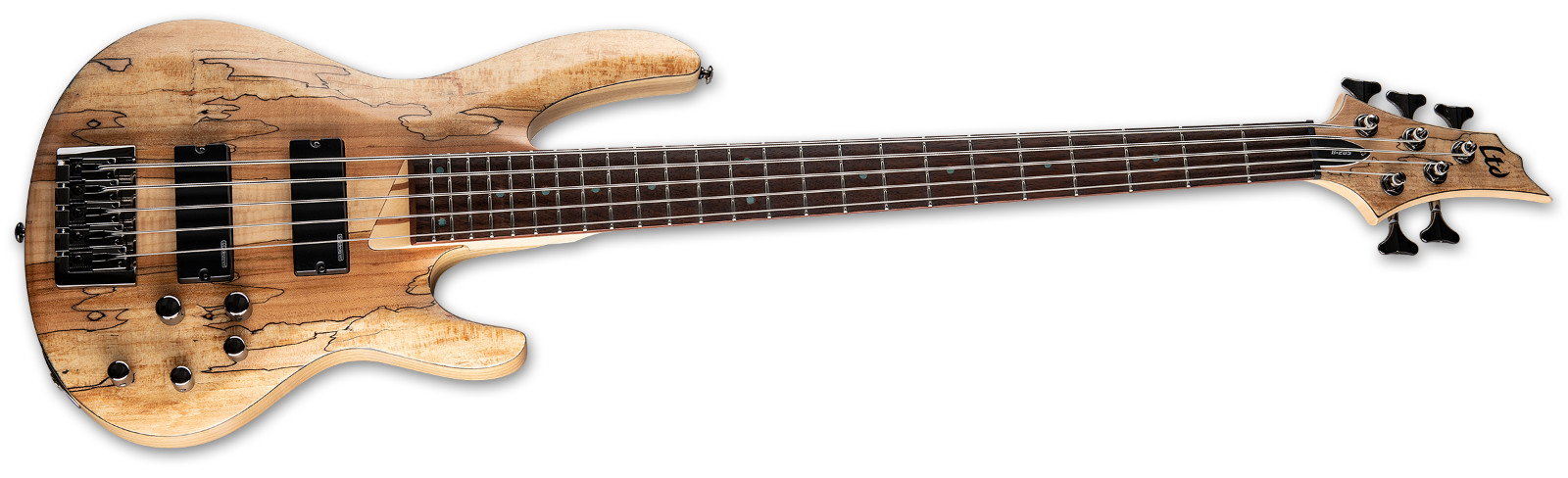 ESP LTD B-205SM Spalted Maple Natural Satin NS 5-String Bass B205SM B-Stock