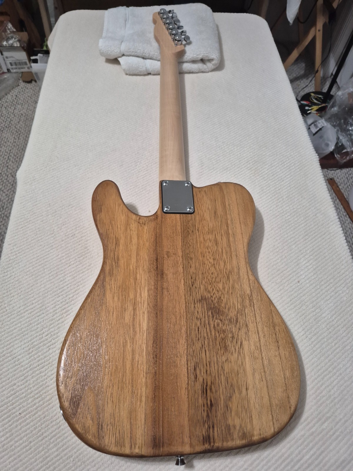 Tele Partscaster Natural Body Maple Neck&New Pups New Electronics Setup
