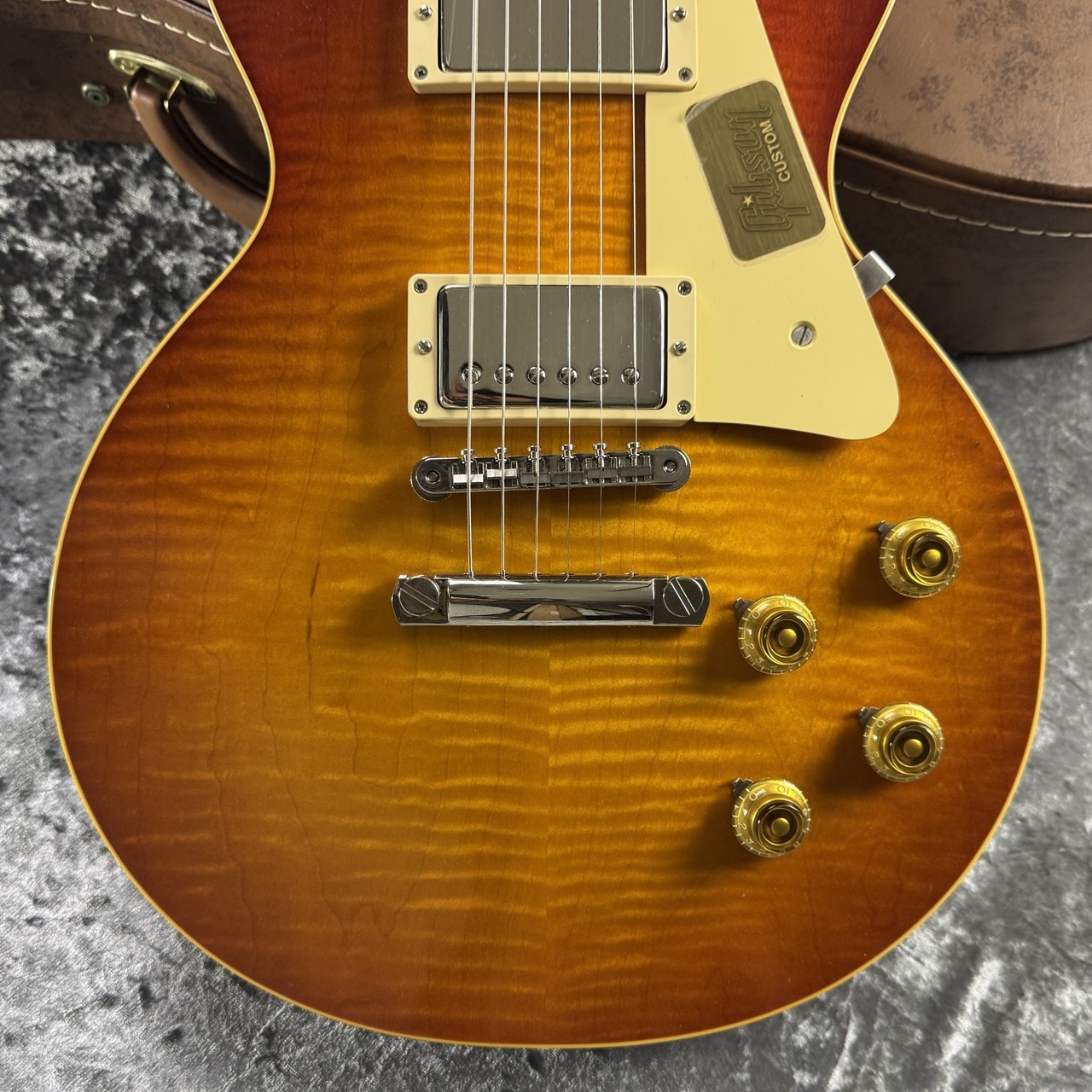 Used Gibson CS H Select 1959 Les Paul Reissue New Orange Sunset Fade 2015 3.84kg
