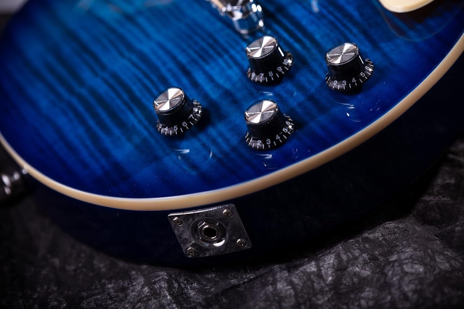 Blue 7-String Electric Guitar with Gigbag LPYS-006