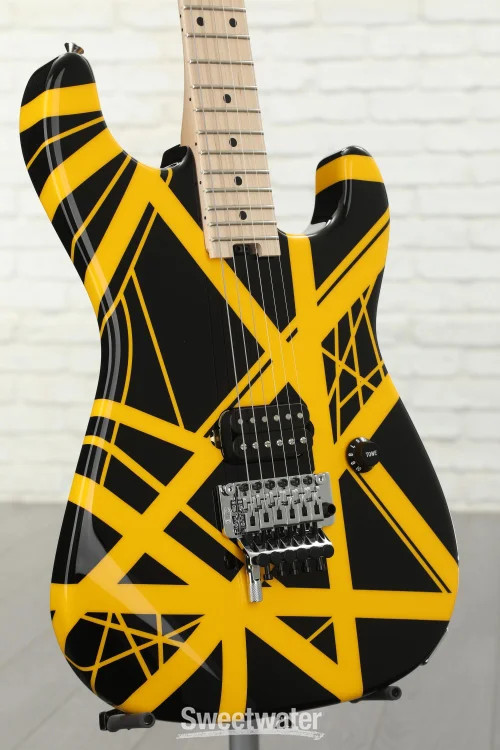 EVH Striped Series – Black w/ Yellow Stripes