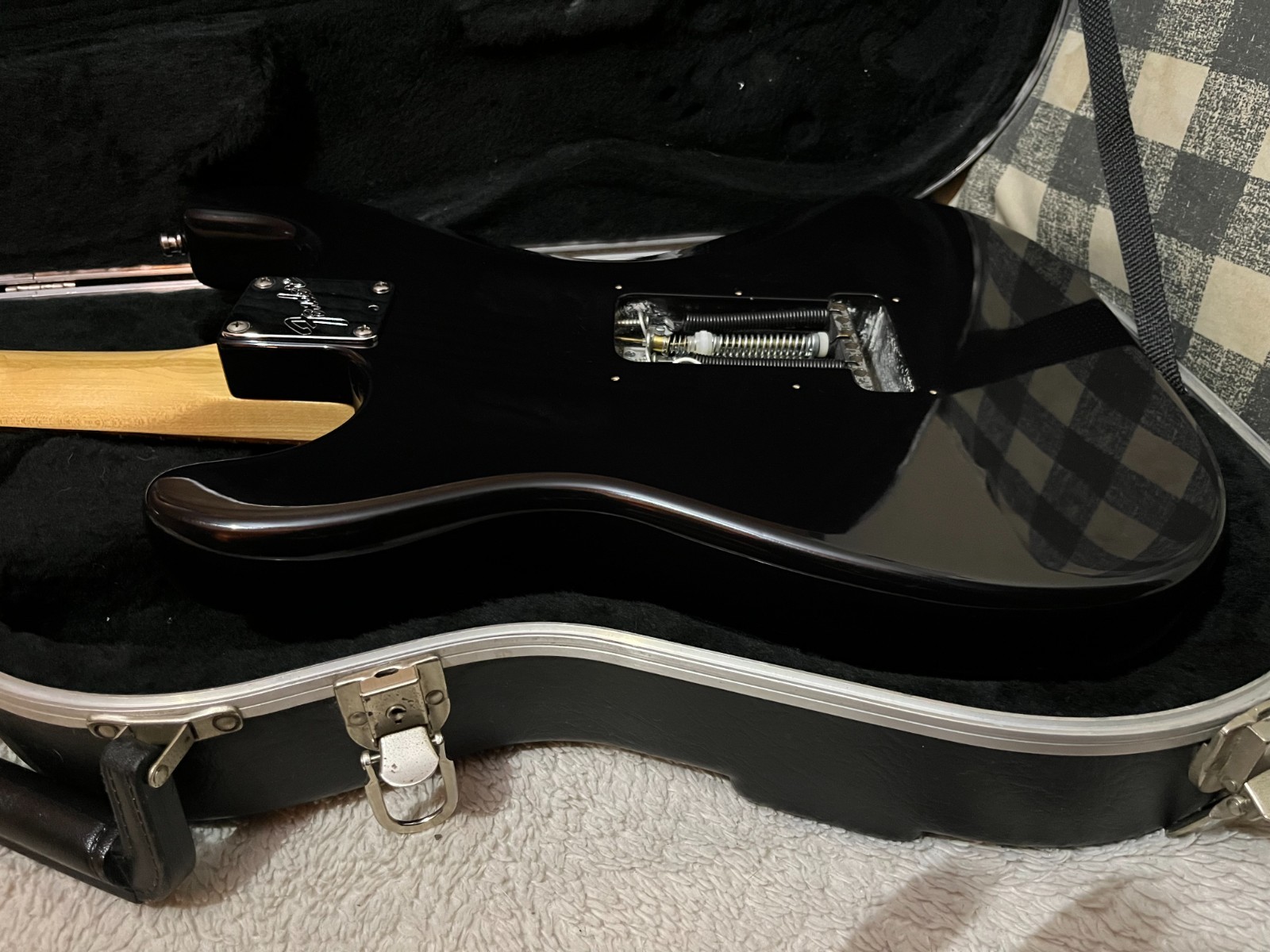 1996 Fender Strat Plus Deluxe Mystic Black with Case