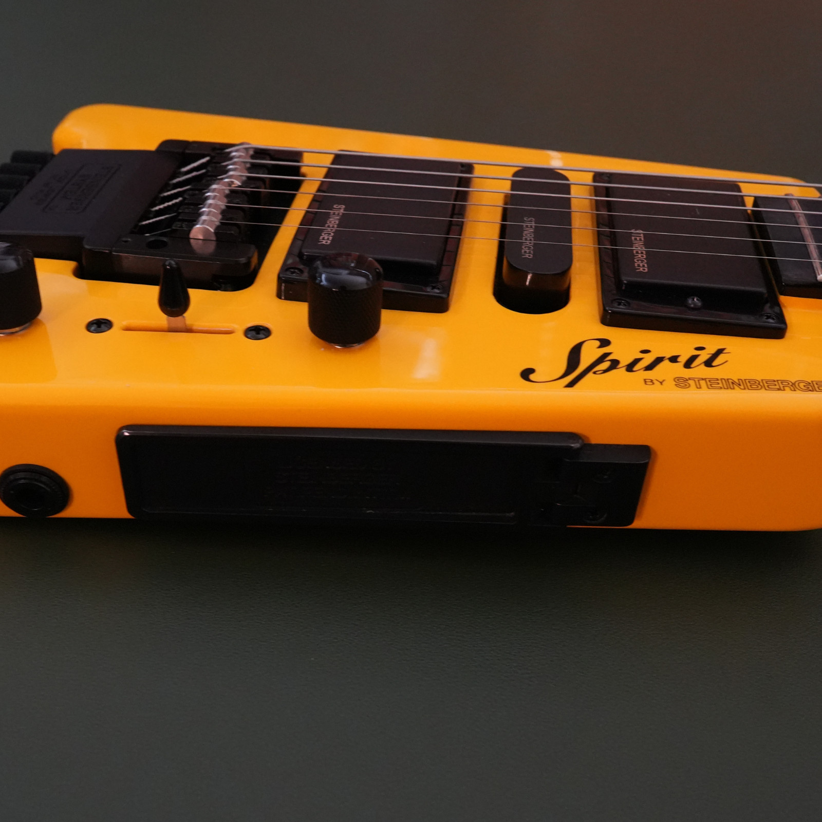 STEINBERGER Spirit GT-PRO Deluxe Hot Rod Yellow Headless HB-SC-HB ElectricGuitar