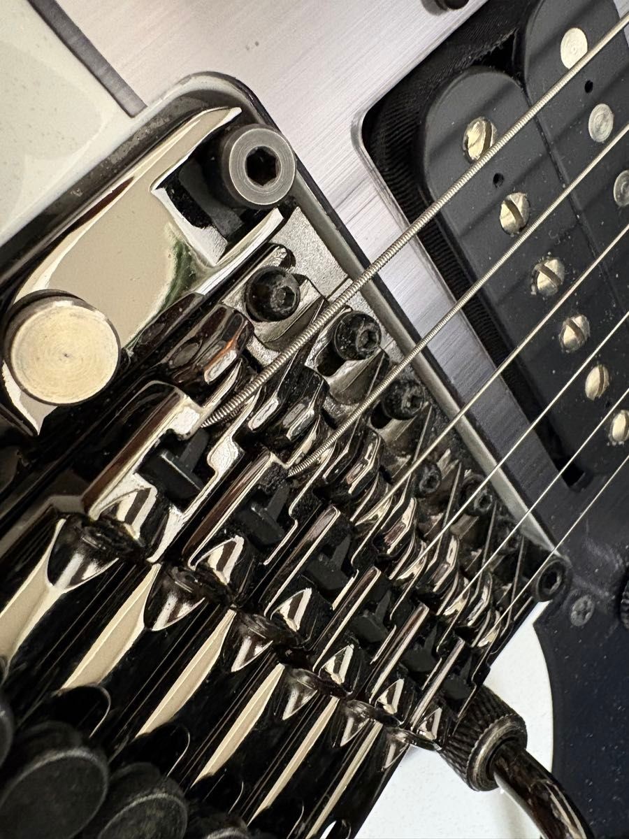 Ibanez RG2450MZ Galaxy White Electric Guitar Lock Peg Pickup Replaced Good Condi