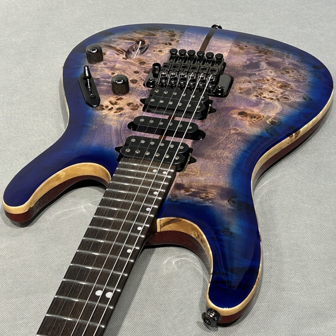 Electric Guitar Ibanez S1070PBZ 2018 Cerulean Blue Burst HSH Indonesia