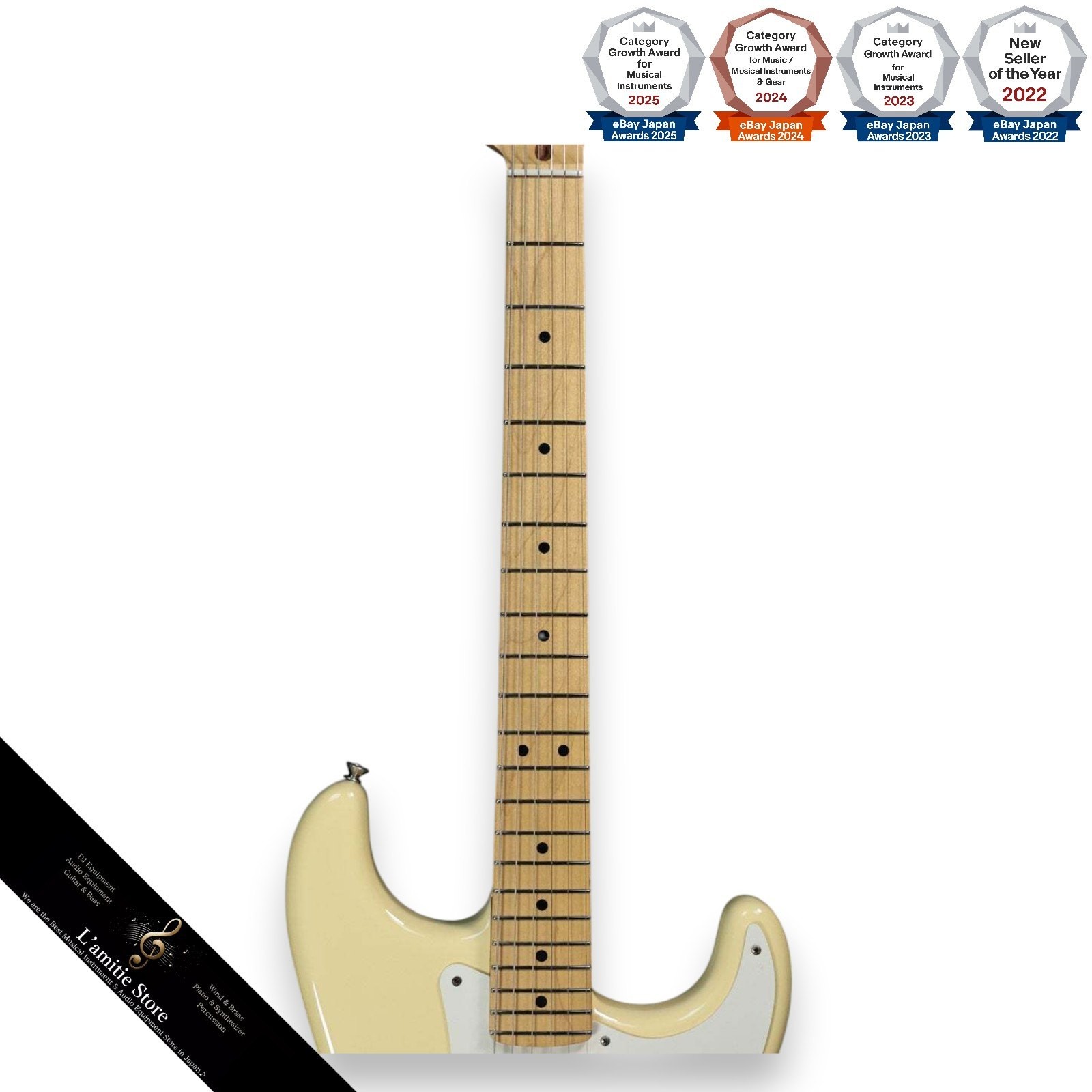 Fender Eric Clapton Stratocaster Olympic White 2017 Vintage Noiseless Active Mi