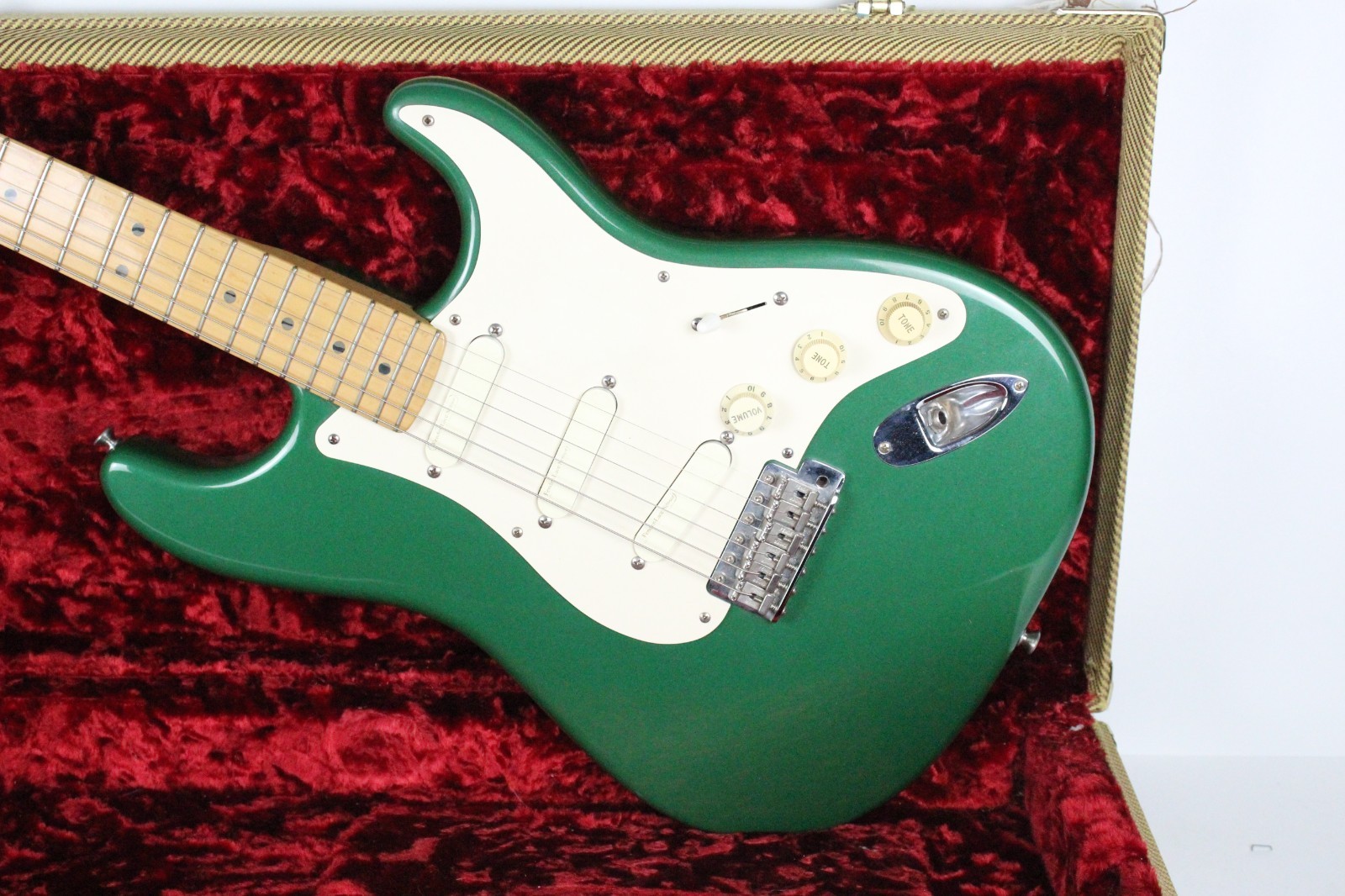 2000 Fender Stratocaster Eric Clapton Signature 7Up Green Birdseye Neck 1999