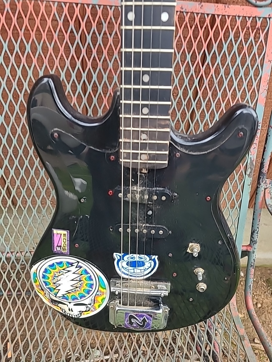 Vintage Harmony Electric Guitar Kiss Army Rock 80s Parts As Is