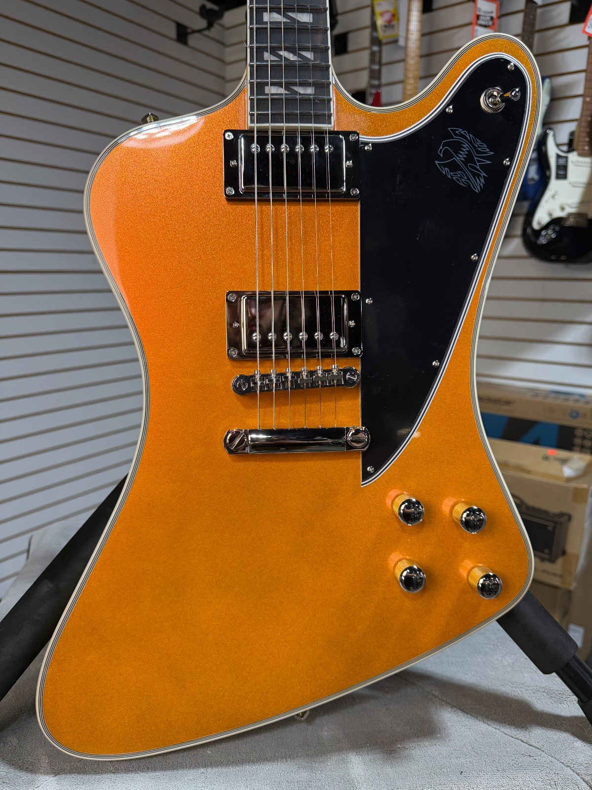 Epiphone Futura Firebird Custom – Firestorm Shift w/Gig Bag & PLEK*D #490