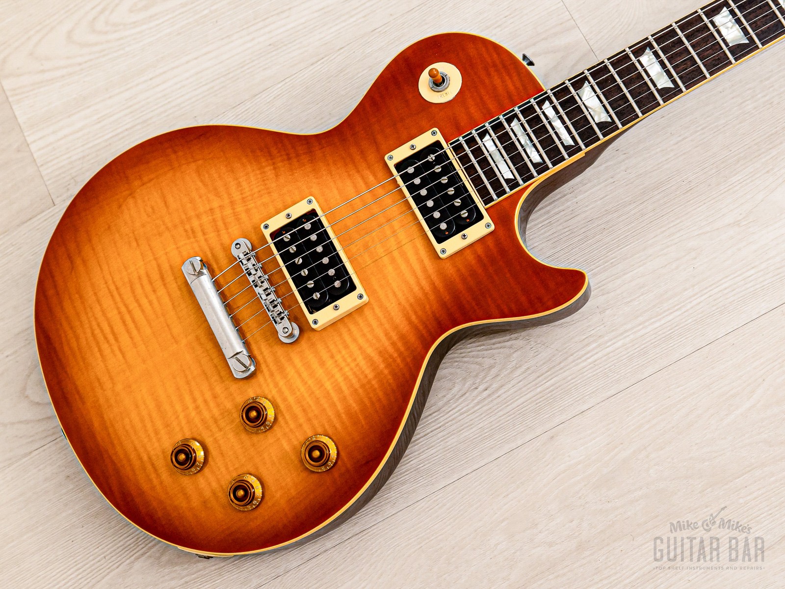 1991 Burny RLG ’59 Model Standard Flame Top w/ 50s-Style Neck & VH-1 PAFS, Japan