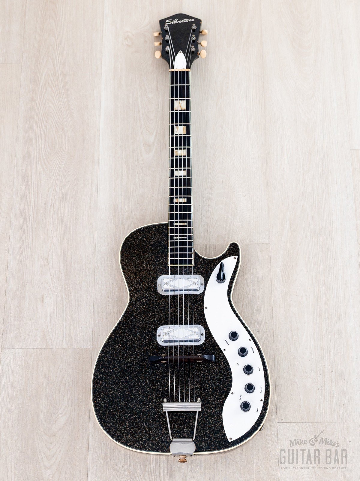 1960 Silvertone Stratotone Jupiter 1423 Vintage Guitar by Harmony USA
