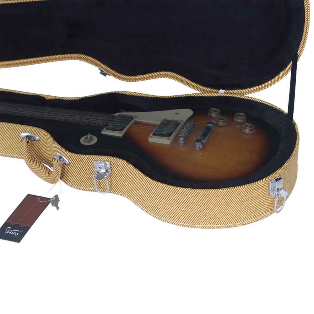 Hard-Shell Electric Guitar Case , GLP Style Electric Guitar Bulge Surface Yellow