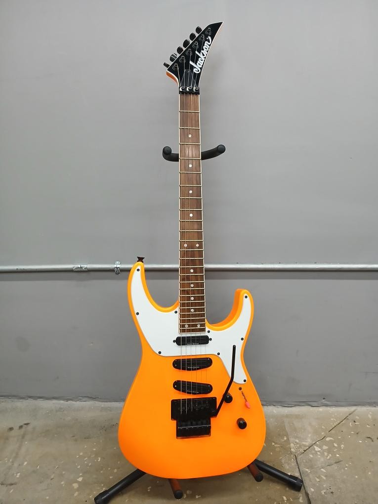 2018 Jackson X Series Soloist SL4X Neon Orange Floyd Rose Duncan Electric Guitar