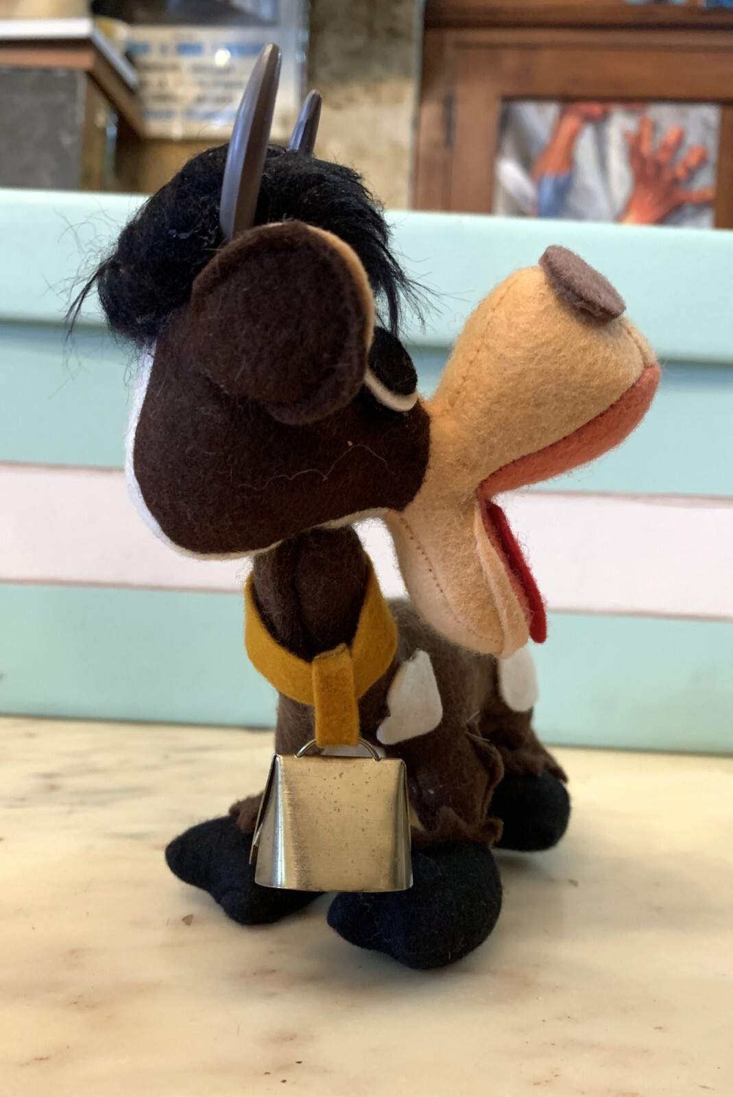 VINTAGE TOY DOLL FELT LENCI PANNOLENCI COW CRESBA LARS 1960s