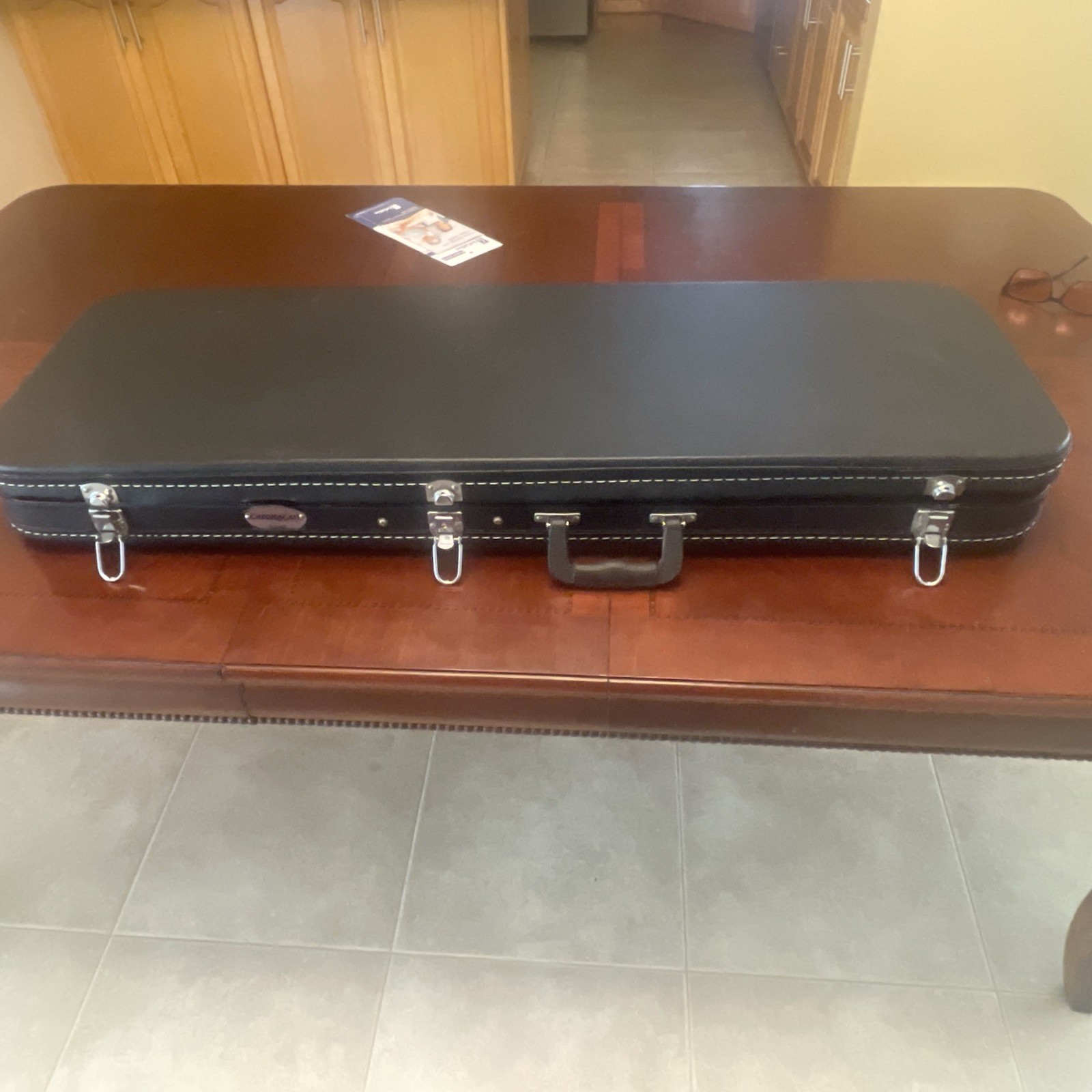 iyv les paul With Chroma Cast Hard Case Plus Extra Strings, Picks, etc.