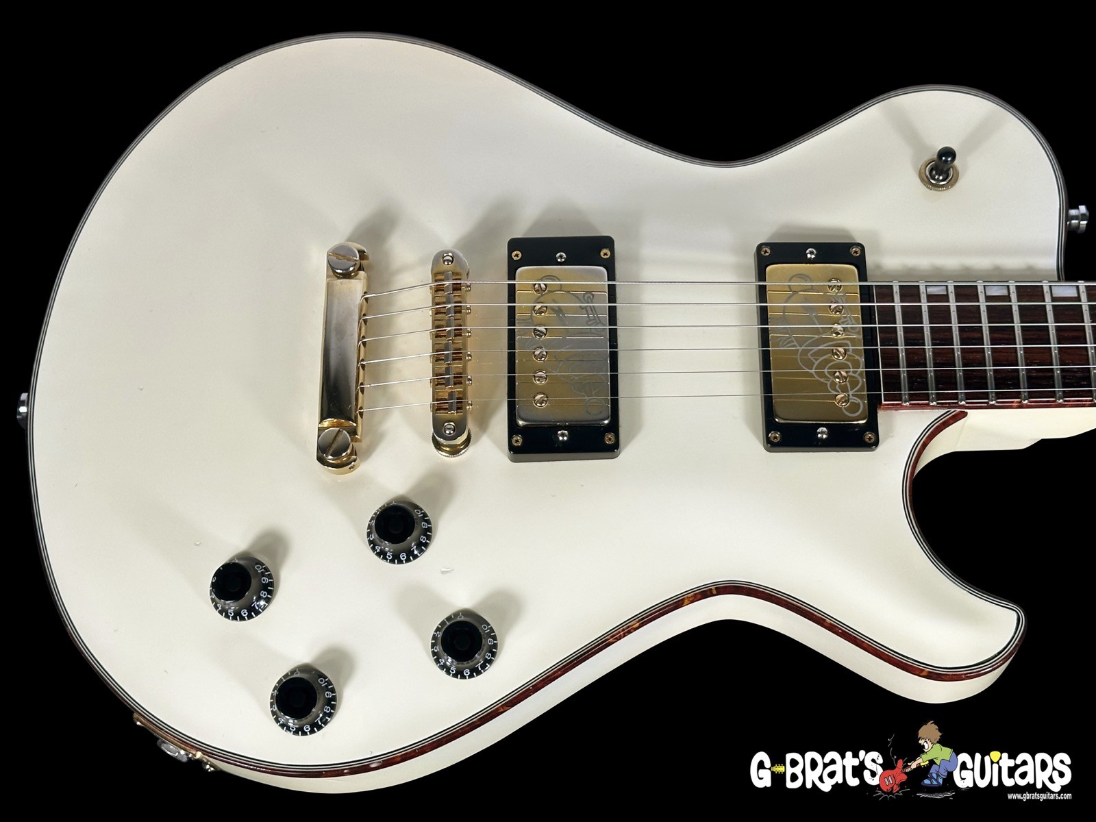 2015 KNAGGS SSC II STEVE STEVENS SIGNATURE SINGLECUT~ CREME w TORTOISE BINDING