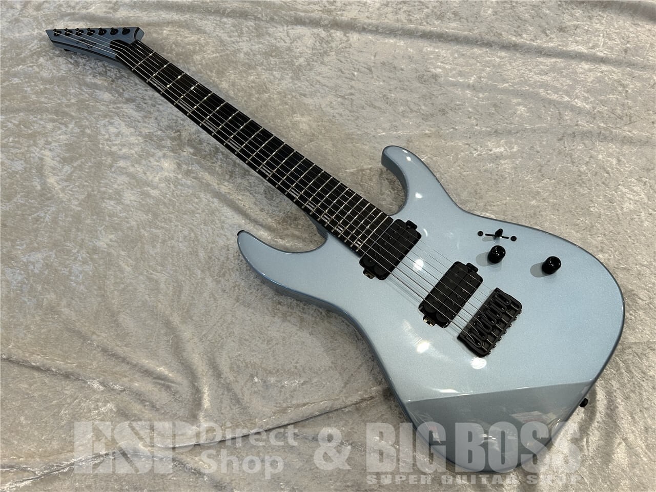 Edwards E-M-II-7 Ice Blue Metallic Used Electric Bass Guitar