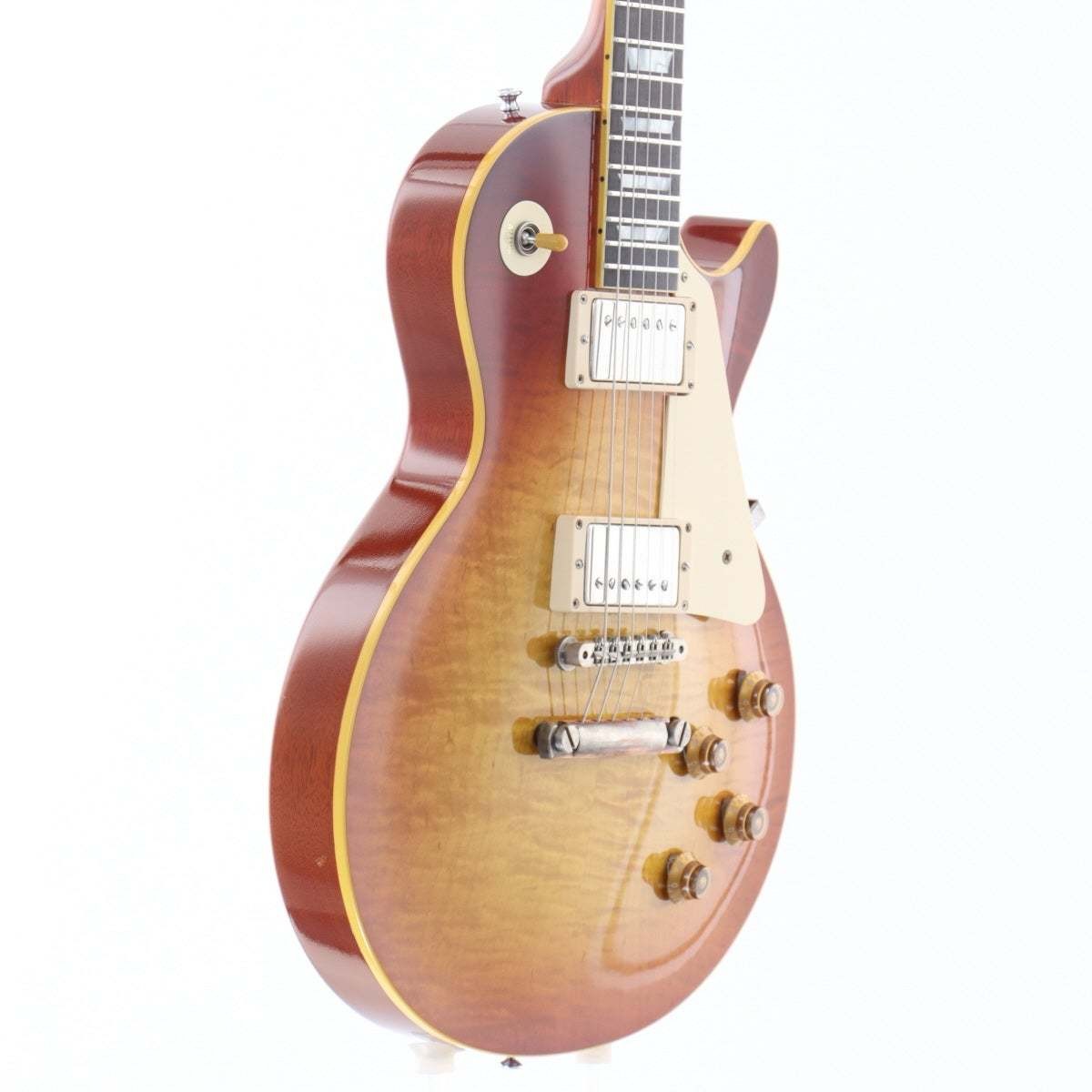 Brillbate BR- Sunburst Burst Guitar with Honduran Mahogany & Hakanada Neck Used