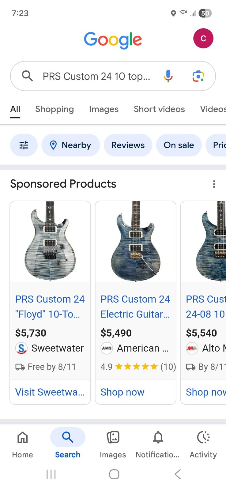 2026 PRS Custom 24 fret 10-TOP Electric Faded Whale Blue, Extremely ((☆MINT☆))