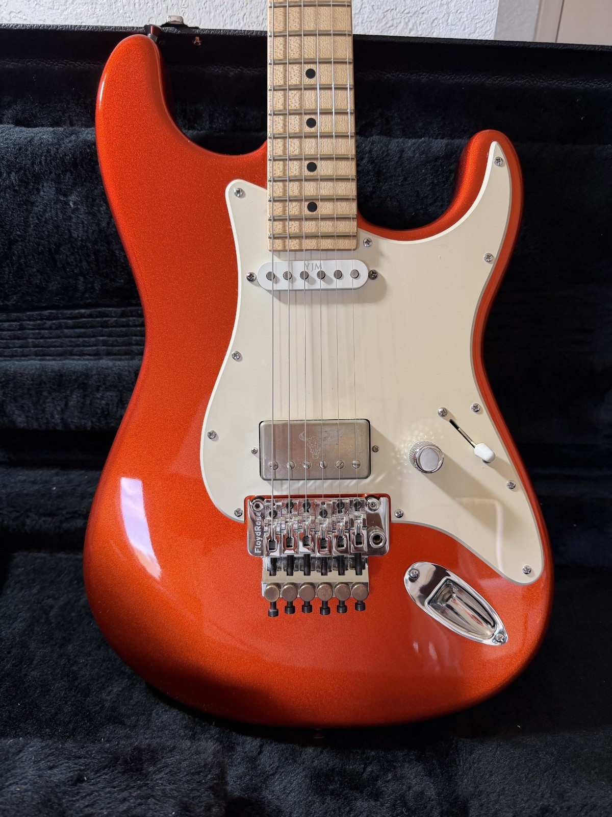 CHARVEL USA SO-CAL CANDY TANGERINE ELECTRIC GUITAR WITH UPGRADES.