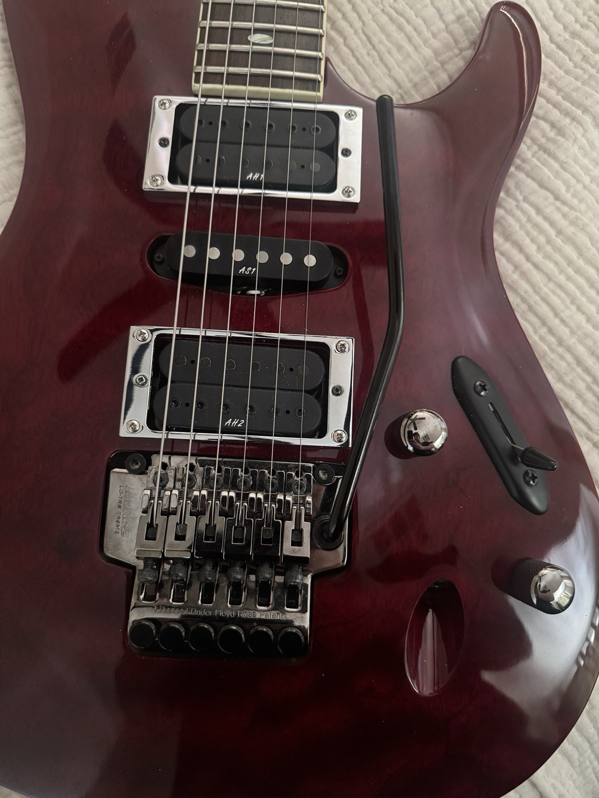 Ibanez S470FM Wine Red 1998 Made In Korea Electric Guitar