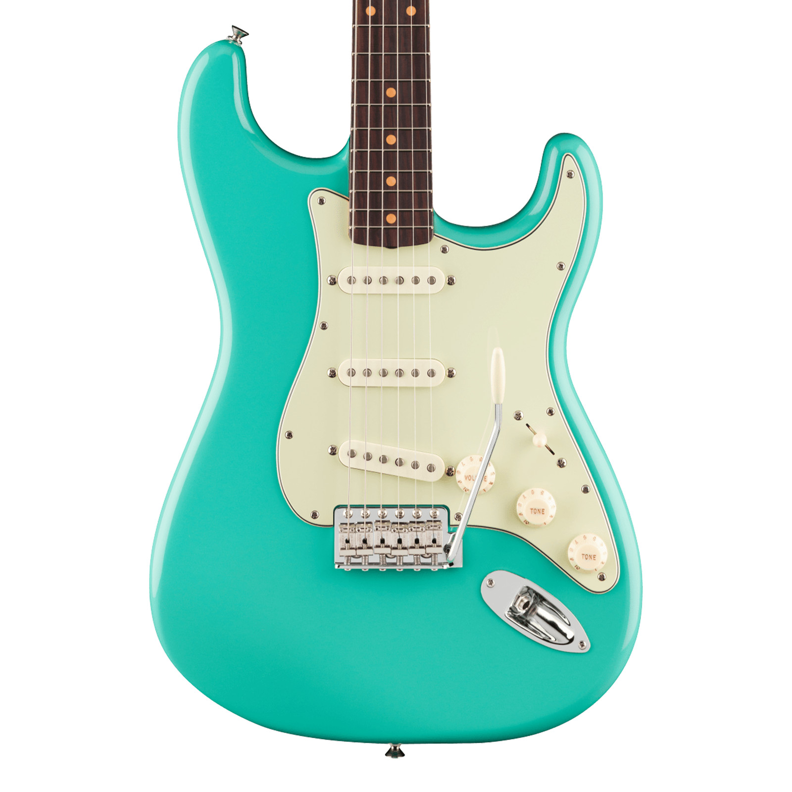 Used Fender Vintera III Early ’60s Stratocaster Guitar – Surf Green Metallic