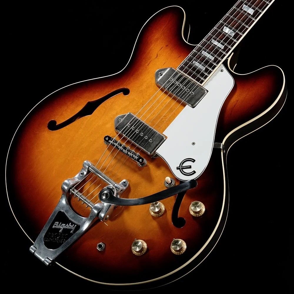 1990 Epiphone Casino Sunburst w/ Bigsby Orange Label MIJ Terada Ships from USA