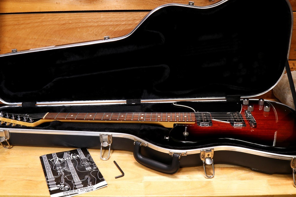 Fender Tele-Sonic + OHSC 1999 – Nice! Crimson Red Transparent 85830