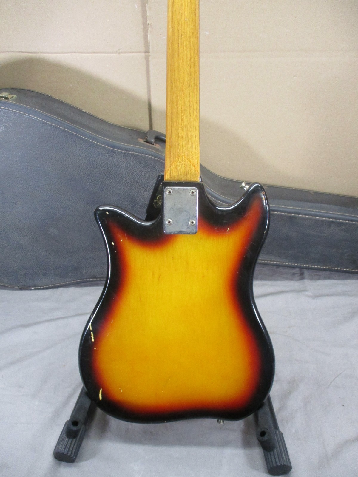 Vintage 1970’s Kay Teisco ET-200 Electric 6-String Guitar Sunburst with Whammy