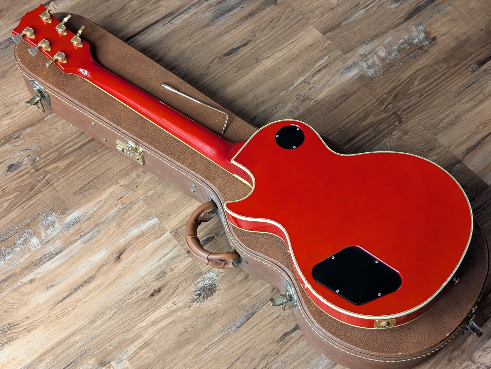 1985 Gibson Les Paul Custom Electric Guitar Ferrari Red Tim Shaw 100% Original