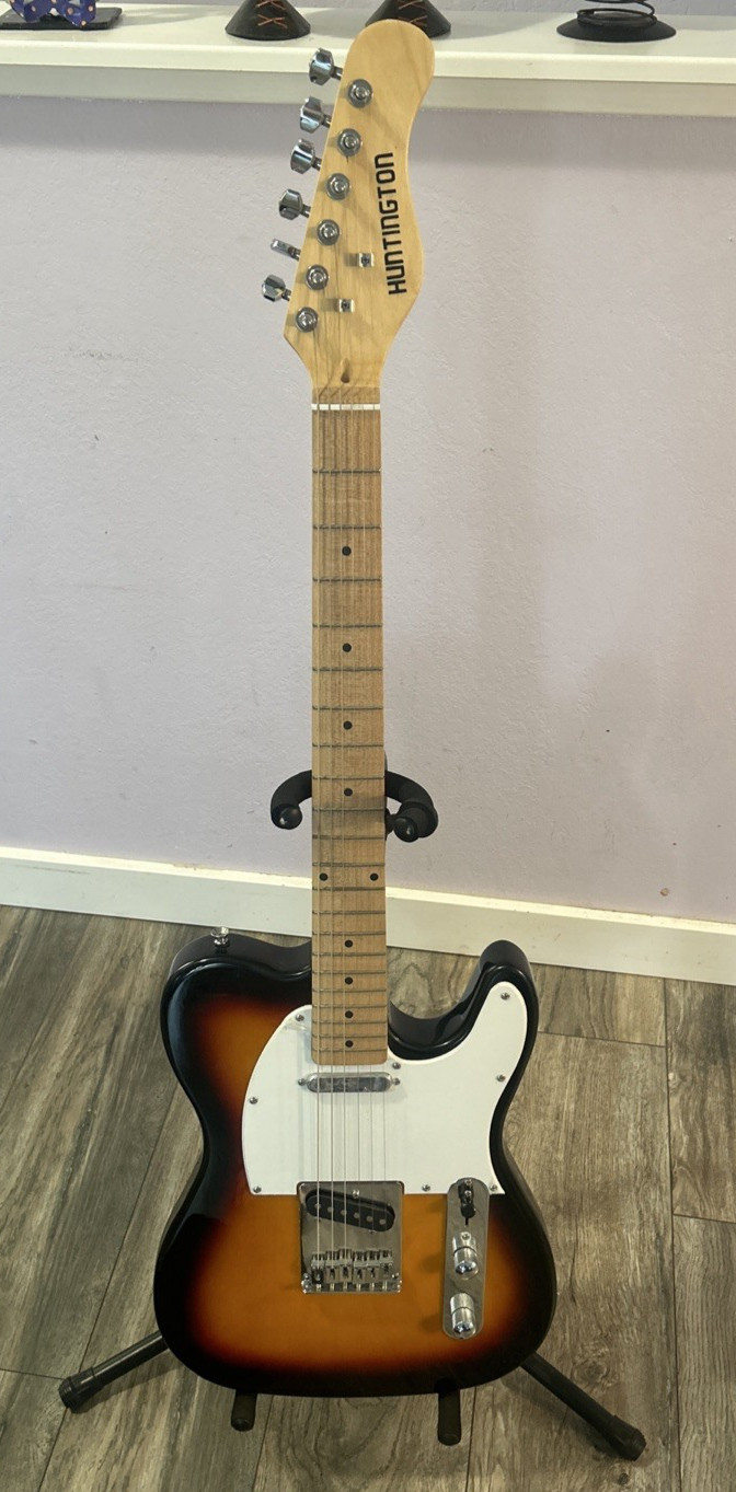 Huntington Sunburst Electric Guitar Six String Tested Works